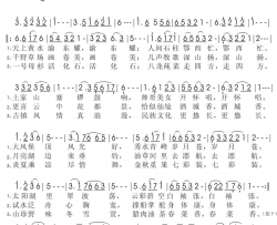 天上黄水跃东方简谱