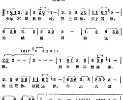 邓丽君演唱金曲：欲说还休·丑奴儿简谱