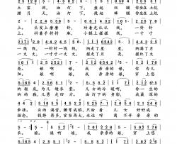 油灯下的身影(高小梅演唱版)简谱-高小梅演唱-小雨曲谱