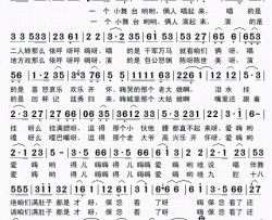 情系二人转简谱-孙小宝演唱