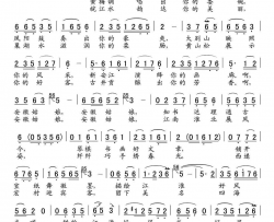 安徽姑娘简谱-斯兰演唱-程安国/李家全词曲