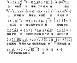 因为有了你简谱-降央卓玛演唱-陈道斌/舒楠词曲