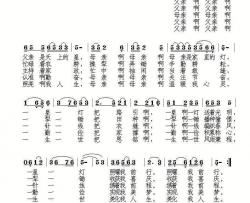父亲母亲张发慈词廖光明曲父亲母亲张发慈词 廖光明曲简谱