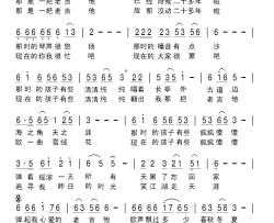弹起心爱的老吉他简谱-唐明辉词/刘北休曲