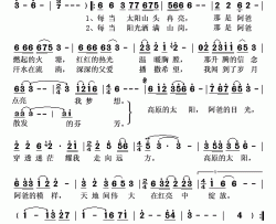 高原的太阳王戈词巴丁求扎曲高原的太阳王戈词 巴丁求扎曲简谱