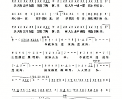 欢乐海简谱-祖海演唱-樊孝斌/捞仔词曲
