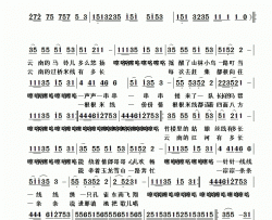 我的云南简谱