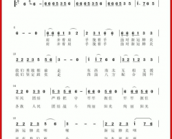 绚丽的阳光就在我们前头简谱