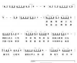 湘鄂情简谱-瞿琮词 王佑贵曲