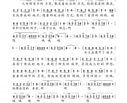 家乡的月亮简谱-祁隆演唱-动态歌谱视频曲谱