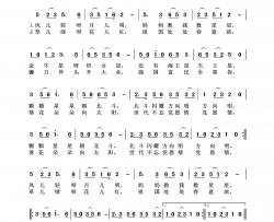 数星星（刘俭词龚耀年曲）简谱-演唱-王wzh制作曲谱