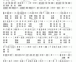 雪山之恋（肇长拥词杨培彬曲）简谱-孙万伦演唱-古弓制作曲谱
