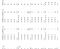 风之谷钢琴简谱-数字双手-未知