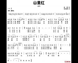 山里红简谱-张婷词 杨武麟曲