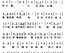 军歌金曲：八路军军歌简谱