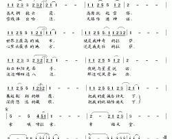 吉祥拉萨简谱-西子演唱-黄金昌/王飞跃词曲