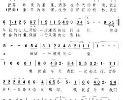 今天去远行简谱-陈道斌词/颂今曲