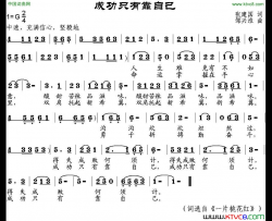成功只有靠自己简谱