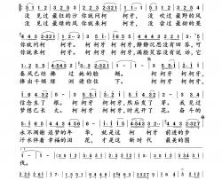 柯柯牙简谱-迪里拜尔演唱-小雨制谱