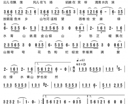 绿水青山简谱-郭津彤演唱-徐若凤、郭津彤/郭津彤词曲