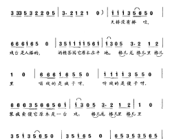 天桥没有桥电视剧《天桥梦》主题曲简谱
