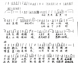 山地姑娘与少年郎手稿版简谱-林玉英演唱