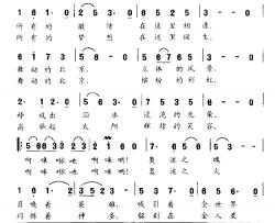 舞动的北京简谱-崔云良词/彭小红曲