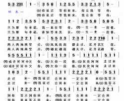 等你回来微电影《原点》主题歌简谱