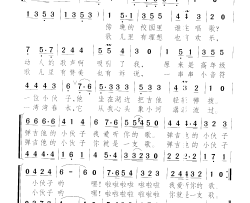 弹吉他的小伙子简谱-谭跃军演唱-颂今/颂今词曲