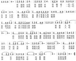 客家的山水客家的的人简谱-龙远开词/孙顺忠曲