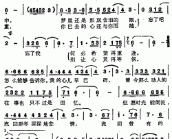 忘了吧简谱-许丽丽演唱