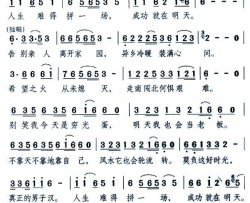 拼一场—献给打工兄弟简谱-宋雪莱演唱