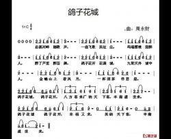 鸽子花城简谱-侠名词 周永财曲
