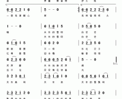 关东美简谱-朱洪君词/陈良弟曲
