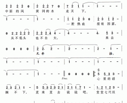 实心汉子央视04年春晚歌曲简谱-韩磊演唱-易茗/李海鹰词曲