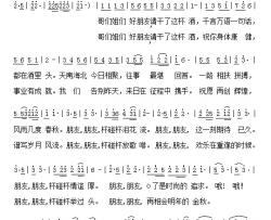 哥们姐们好朋友简谱-张润光词/张兰光曲
