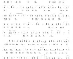 拍拍拍简谱-解晓东、等-