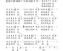 格桑梅朵拉简谱-宋千斤演唱-金鸿为、陈涤非词曲