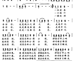 美丽的国家东部公园女声独唱简谱