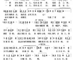 一群碧玉般的女人简谱-聂建新词/武俊毅曲