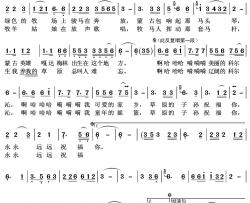 科尔沁简谱(歌词)-德龙演唱-王wzh曲谱