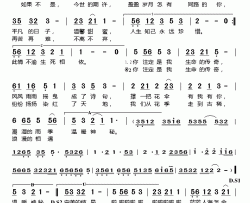 你是我生命的传奇简谱-陈瑞演唱