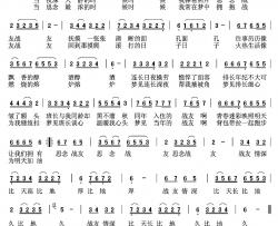 思念战友简谱-彭子柱词 赵国清曲