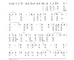 让我们荡起双桨简谱-黑鸭子组合演唱-王wzh制作曲谱