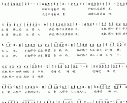 人心换人心吴钟文词 李馨生曲简谱