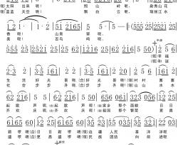 边疆人民喜洋洋简谱-李胜忠词/李胜忠曲