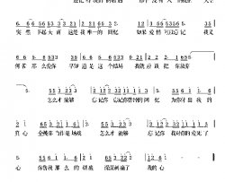 怎么才能忘记你简谱-石满巧演唱-张星/张星词曲