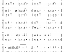 Reflection钢琴简谱-数字双手-克莉丝汀娜  CHRISTINA AGUIELRA