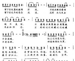 哪里简谱-刘波词 索之华曲宝音-