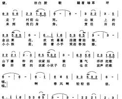 春姑娘简谱-金东振词 姜日松曲